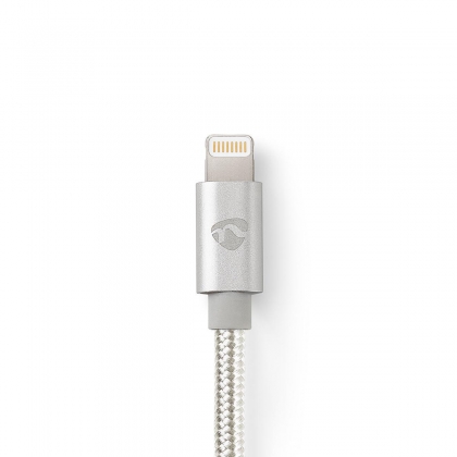 Lightning Kabel | USB 2.0 | Apple Lightning 8-Pins | USB-A Male | 480 Mbps | Verguld | 2.00 m | Rond | Gevlochten / Nylon | Aluminium | Cover Window Box