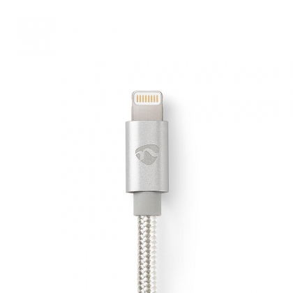 Lightning Kabel | USB 2.0 | Apple Lightning 8-Pins | USB-A Male | 480 Mbps | Verguld | 3.00 m | Rond | Gevlochten / Nylon | Aluminium | Cover Window Box