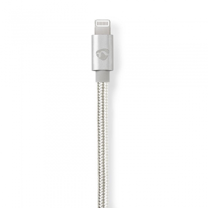 Lightning-Adapter | Apple Lightning 8-Pins | 3,5 mm Male | Verguld | 1.00 m | Rond | Nylon