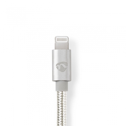 Lightning-Adapter | Apple Lightning 8-Pins | 3,5 mm Male | Verguld | 1.00 m | Rond | Nylon