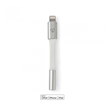 Lightning-Adapter | Apple Lightning 8-Pins | 3,5 mm Female | Verguld | 0.15 m | Rond | Aluminium