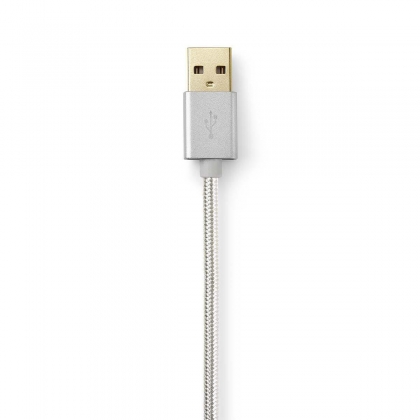 USB 2.0-Kabel voor Synchroniseren en Opladen | Verguld 3,0 m | USB A Male naar Micro-USB B Male-Kabel | Voor Aansluiten van Smartphones en Mobiele Apparaten