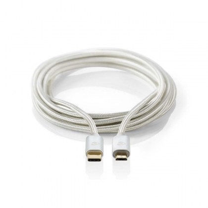 USB 2.0-Kabel voor Synchroniseren en Opladen | Verguld 1,0 m | USB C™ Male naar USB Micro B Male | Voor Aansluiten van Smartphones en Mobiele Apparaten