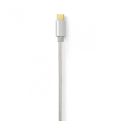 USB 2.0-Kabel voor Synchroniseren en Opladen | Verguld 3,0 m | USB C™ Male naar USB B Male-Kabel | Voor Aansluiten van Smartphones en Mobiele Apparaten