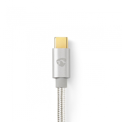 USB 2.0-Kabel voor Synchroniseren en Opladen | Verguld 3,0 m | USB C™ Male naar USB B Male-Kabel | Voor Aansluiten van Smartphones en Mobiele Apparaten