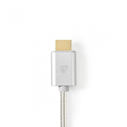 USB-C™ Adapter | USB 3.2 Gen 1 | USB-C™ Male | HDMI™ Connector | 4K@60Hz | 18 Gbps | 2.00 m | Rond | Verguld | Gevlochten / Nylon | Aluminium | Cover Window Box