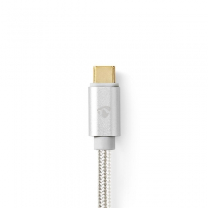 USB-C™ Adapter | USB 3.2 Gen 1 | USB-C™ Male | HDMI™ Connector | 4K@60Hz | 18 Gbps | 2.00 m | Rond | Verguld | Gevlochten / Nylon | Aluminium | Cover Window Box