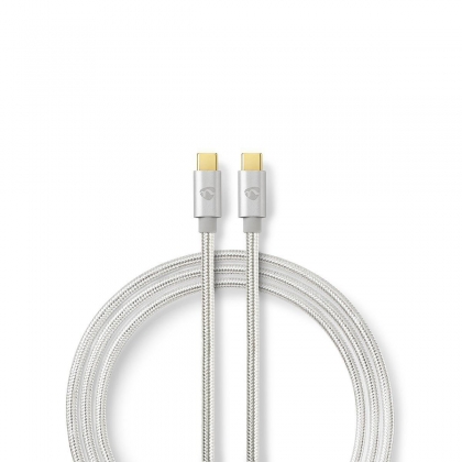 USB 3.0 Kabel voor Synchroniseren, Opladen en AV-Ondersteuning | Verguld 1,0m | USB C™ Male naar USB C™ Male | Voor Aansluiten van Smartphones en Mobiele Apparaten