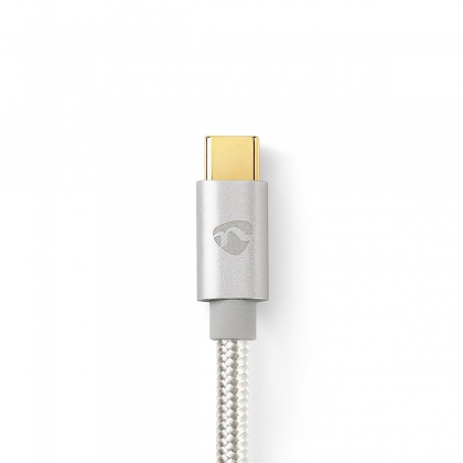 USB 3.0 Kabel voor Synchroniseren, Opladen en AV-Ondersteuning | Verguld 1,0m | USB C™ Male naar USB C™ Male | Voor Aansluiten van Smartphones en Mobiele Apparaten