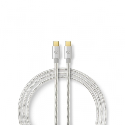 USB 3.1 GEN 2-Kabel voor Synchroniseren, Opladen en AV-Ondersteuning | Verguld 1,0 m | USB C™ Male naar USB C™ Male | Voor Aansluiten van Smartphones en Mobiele Apparaten