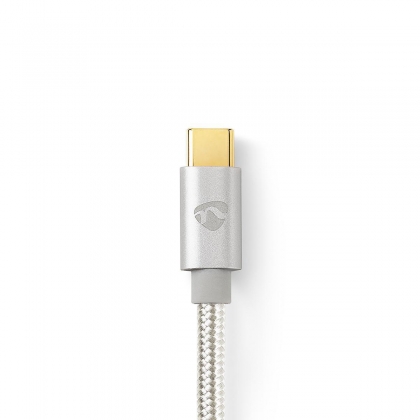 USB 3.1 GEN 2-Kabel voor Synchroniseren, Opladen en AV-Ondersteuning | Verguld 1,0 m | USB C™ Male naar USB C™ Male | Voor Aansluiten van Smartphones en Mobiele Apparaten