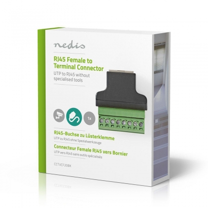 CCTV-Beveiligingsconnector | 8-aderig naar RJ45 Female