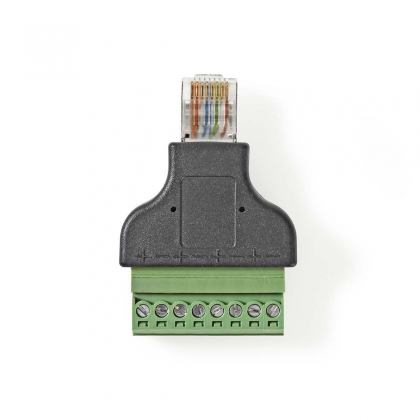 CCTV-Beveiligingsconnector | 8-Aderig naar RJ45 Male