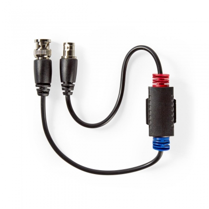 CCTV-Aardlus-Isolator | Female / Male | 75 Ohm | PVC | Zwart