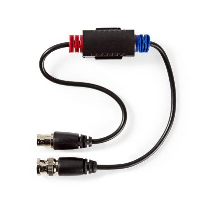 CCTV-Aardlus-Isolator | Female / Male | 75 Ohm | PVC | Zwart