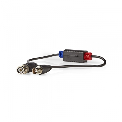 CCTV-Aardlus-Isolator | Female / Male | 75 Ohm | PVC | Zwart