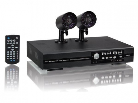 ANALOOG BEWAKINGSSYSTEEM - 4 KANALEN - 2 IR-CAMERA'S - EAGLE EYES - PUSH STATUS