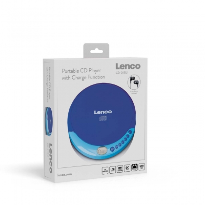 Draagbare CD-speler met oplaadfunctie Blauw