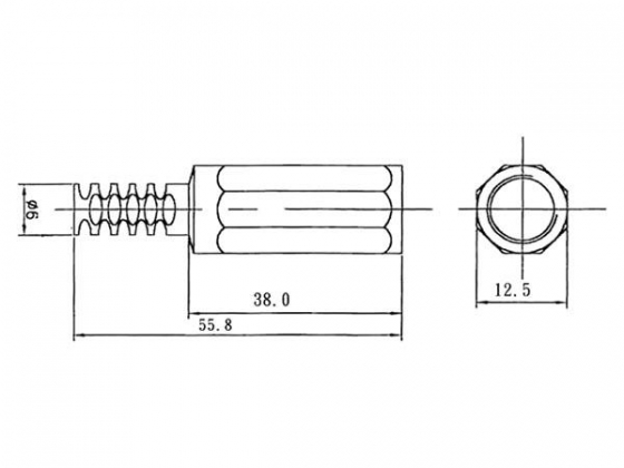 CONTRA DC CONNECTOR 2.1mm x 5.5mm