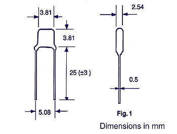 KERAMISCHE 100nF MEERLAGENCONDENSATOR 