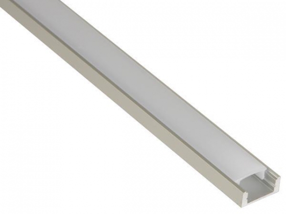 ALUMINIUM PROFIEL VOOR LEDSTRIPS - PLAT - 2m