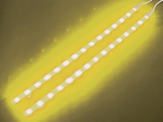 DUBBELE ZELFKLEVENDE LED STRIP- 12VDC - GEEL - MET ON/OFF KNOP