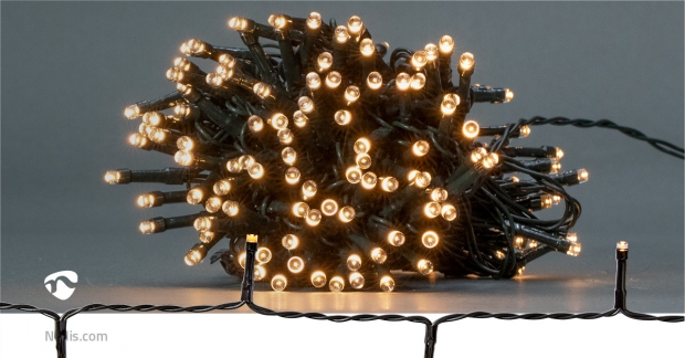 Kerstverlichting | Koord | 192 LED's | Warm Wit | 14.40 m | Licht effecten: 7 | Binnen & Buiten | Batterij Gevoed