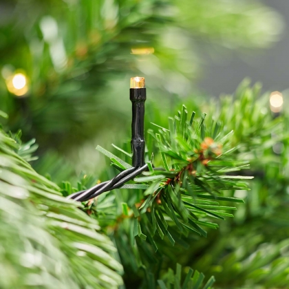 Kerstverlichting | Koord | 48 LED's | Warm Wit | 3.60 m | Licht effecten: 7 | Binnen & Buiten | Batterij Gevoed