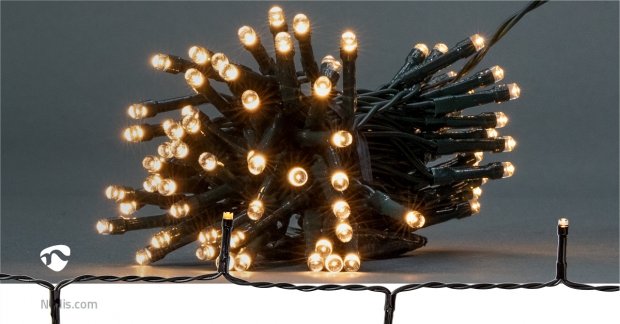 Kerstverlichting | Koord | 96 LED's | Warm Wit | 7.20 m | Licht effecten: 7 | Binnen & Buiten | Batterij Gevoed