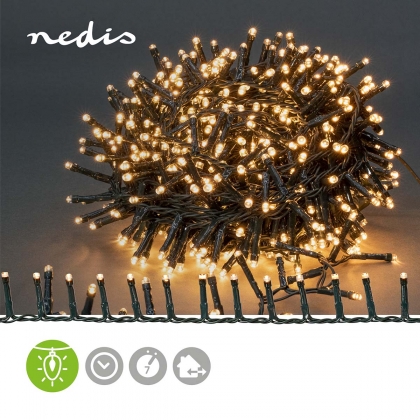 Kerstverlichting | Compacte cluster | 700 LED's | Warm Wit | 14.00 m | Licht effecten: 7 | Binnen & Buiten | Netvoeding