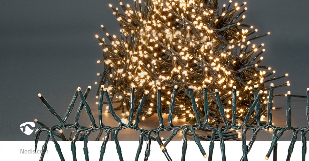 Kerstverlichting | Cluster | 1512 LED's | Warm Wit | 11.00 m | Licht effecten: 7 | Binnen & Buiten | Netvoeding