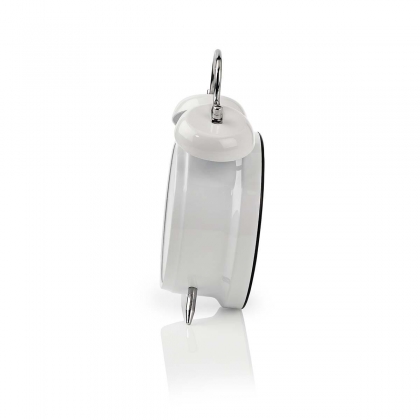 Analoge Bureau-Wekker | Snoozefunctie | Achtergrondverlichting | Wit