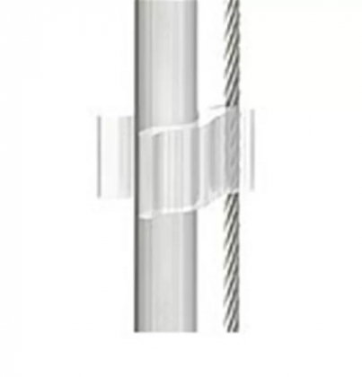 Clip klein voor voedings kabel 5,0-8,0mm aan staaldraad van 1,0-2,0mm transparant