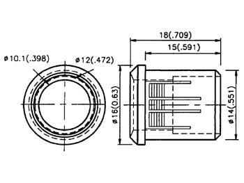 MONTAGECLIP VOOR LED 10mm (1 st.)