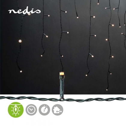 Decoratieve IJspegel Verlichting | 360 LED's | Warm Wit | 9.00 m | Licht effecten: 7 | Netvoeding