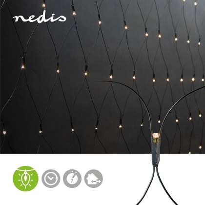 Decoratieve Net Verlichting | Warm Wit | 320 LED's | 3 x 1.5 m | Licht effecten: 7 | Binnen & Buiten | Netvoeding