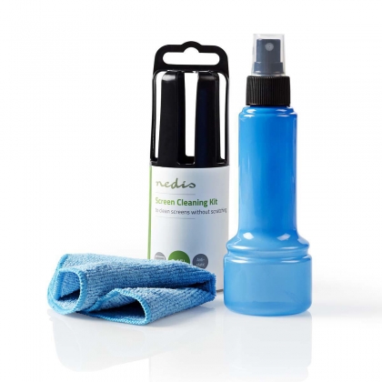 Schermreiniger | Spray | 150 ml | Notebook / Smartphone / Tablet / TV-Scherm | Wisser inbegrepen