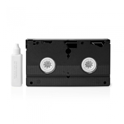 VHS-Reinigingscassette | 20 ml | VHS-Koppen | Zwart