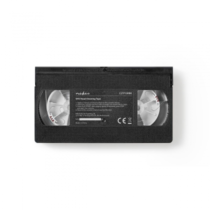 VHS-Reinigingscassette | 20 ml | VHS-Koppen | Zwart