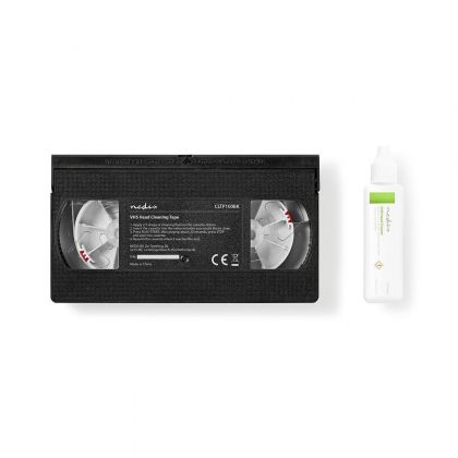 VHS-Reinigingscassette | 20 ml | VHS-Koppen | Zwart