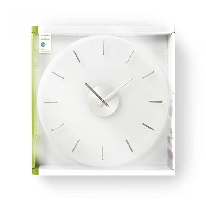 Ronde wandklok | Diameter 30 cm | Elegant | Glas