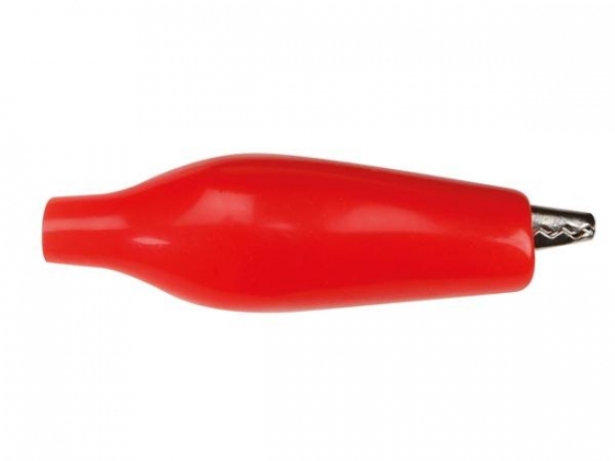 GEISOLEERDE KROKODILLENKLEM 27mm - ROOD