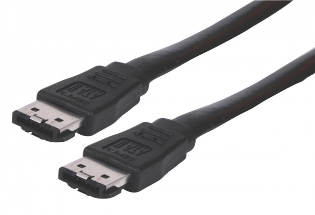 SATA 3 Gb/s Kabel eSATA Male - eSATA Male 1.00 m Zwart