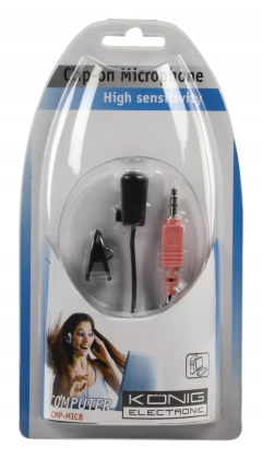 Bedrade Microfoon 3.5 mm Zwart