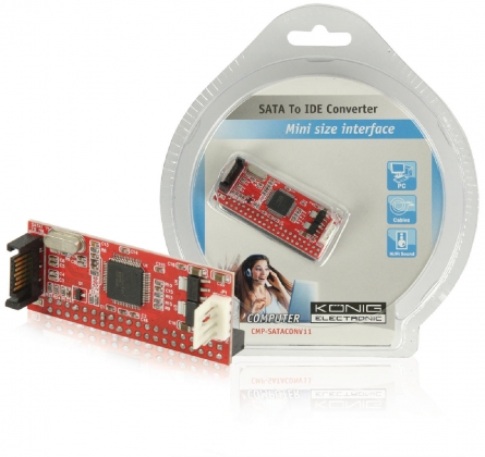Hard Disk Adapter 1.8 " / 2.5 " / 3.5 " IDE SATA Rood