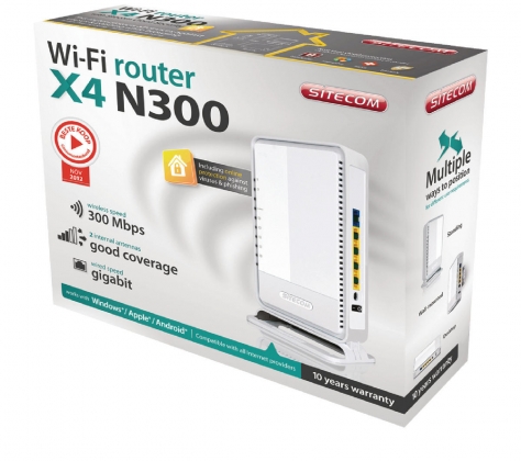 Draadloze Router N300 2.4 GHz 10/100 Mbit Wit