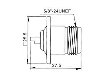 N FEMALE PANEL RECEPTACLE