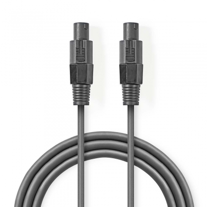 Speaker-Kabel | 48 x 0.20 mm | Koper | 5.00 m | Rond | PVC | Donkergrijs | Kartonnen Sleeve