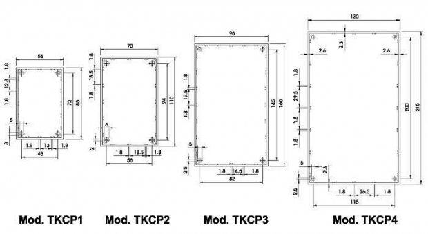 COVER BEHUIZING - GRIJS 85 x 56 x 41.4mm