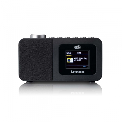 DAB+/FM Radio wekker met kleurendisplay, sleeptimer en dubbele alarmfunctie Zwart